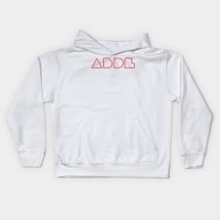 ABDL - Retro Red & Pink Kids Hoodie